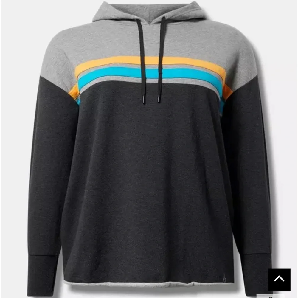 Torrid Everyday Fleece Colorblock Active Hoodie - Picture 1 of 7